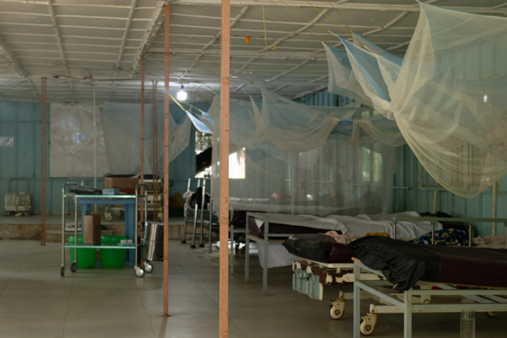 Hospital beds in Jinka General Hospital.